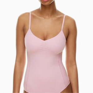 Aritzia TNA Butter Pointe Ballerina Leotard Light Pink